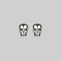 CLASSICS EDIE. Tiny Sterling Silver Skull Studs