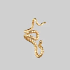 CLASSICS Earrings MINERVA. Snake Ear Wrap Cuff - Gold