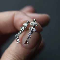 CLASSICS FORBODE. Snake & Vine Silver Stud Earrings 6 CLASSICS FORBODE. Snake & Vine Silver Stud Earrings