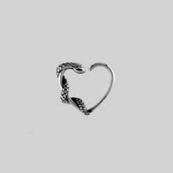 CLASSICS SLINK. Silver Snake & Heart Daith Ring