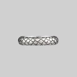 CLASSICS Rings VEGA. Snake Skin Band Ring - Silver