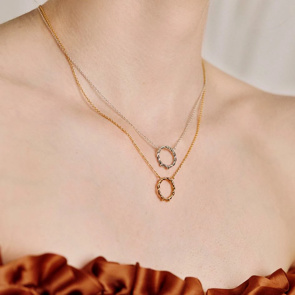 AW21 Necklaces & Chains DEVISE. Double Headed Snake Twist Necklace - Silver 1 AW21 Necklaces & Chains DEVISE. Double Headed Snake Twist Necklace - Silver