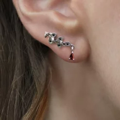 CLASSICS FORBODE. Snake & Vine Silver Stud Earrings