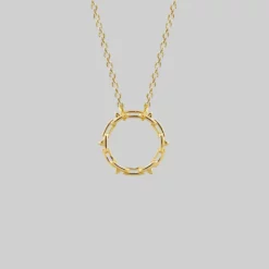 AW21 LUCIA. Spiked Chain Necklace - Gold