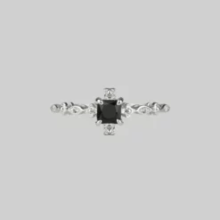 CLASSICS Rings KINGDOM. Regal Black Spinel Silver Ring