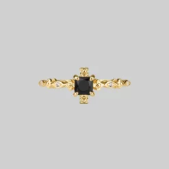 CLASSICS Rings KINGDOM. Regal Black Spinel Gold Ring
