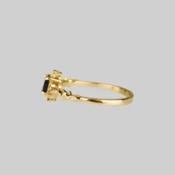 CLASSICS Rings KINGDOM. Regal Black Spinel Gold Ring