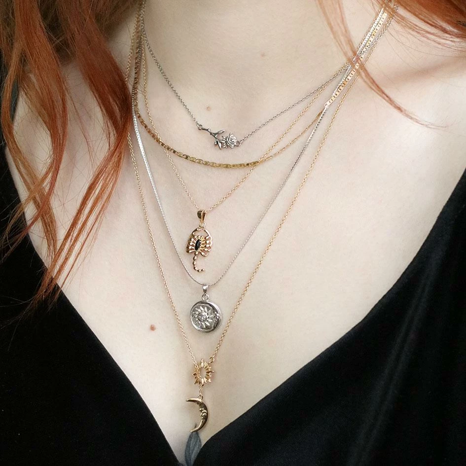 CLASSICS Necklaces & Chains SOLSTICE. Sun & Moon Lariat Necklace - Silver 3 CLASSICS Necklaces & Chains SOLSTICE. Sun & Moon Lariat Necklace - Silver