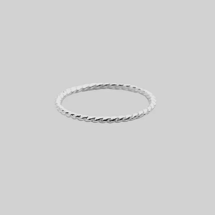 CLASSICS Rings Sterling Silver Twisted Midi Ring 1 CLASSICS Rings Sterling Silver Twisted Midi Ring
