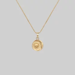 End Of Line Necklaces & Chains SUNDANCE. Sun & Moon Medallion Necklace - Gold