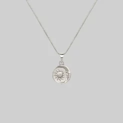 End Of Line Necklaces & Chains SUNDANCE. Sun & Moon Medallion Necklace - Silver
