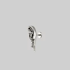 CLASSICS IMPERIAL. Ornate Flourish Stud Earring - Silver Earrings