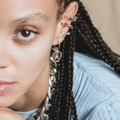 End Of Line Earrings ORBIT. Chunky Conch Ear Cuff - Gold