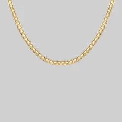 End Of Line REGARD. Cross Link Chunky Chain Necklace - Gold Necklaces & Chains
