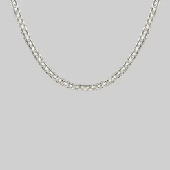 End Of Line REGARD. Cross Link Chunky Chain Necklace - Silver