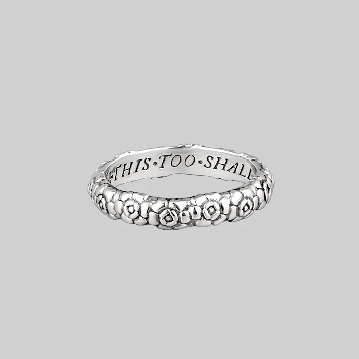 CLASSICS This Too Shall Pass Posie Ring - Silver Rings 1 CLASSICS This Too Shall Pass Posie Ring - Silver Rings