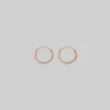 End Of Line Tiny Rose Gold Hoops - 10mm