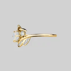 CLASSICS FAWN. Opal Gold Leaf Ring