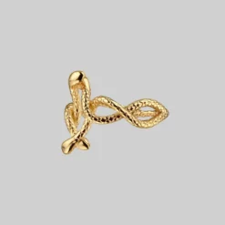 End Of Line Rings DECEIPT. Four Headed Snake Ring - Gold