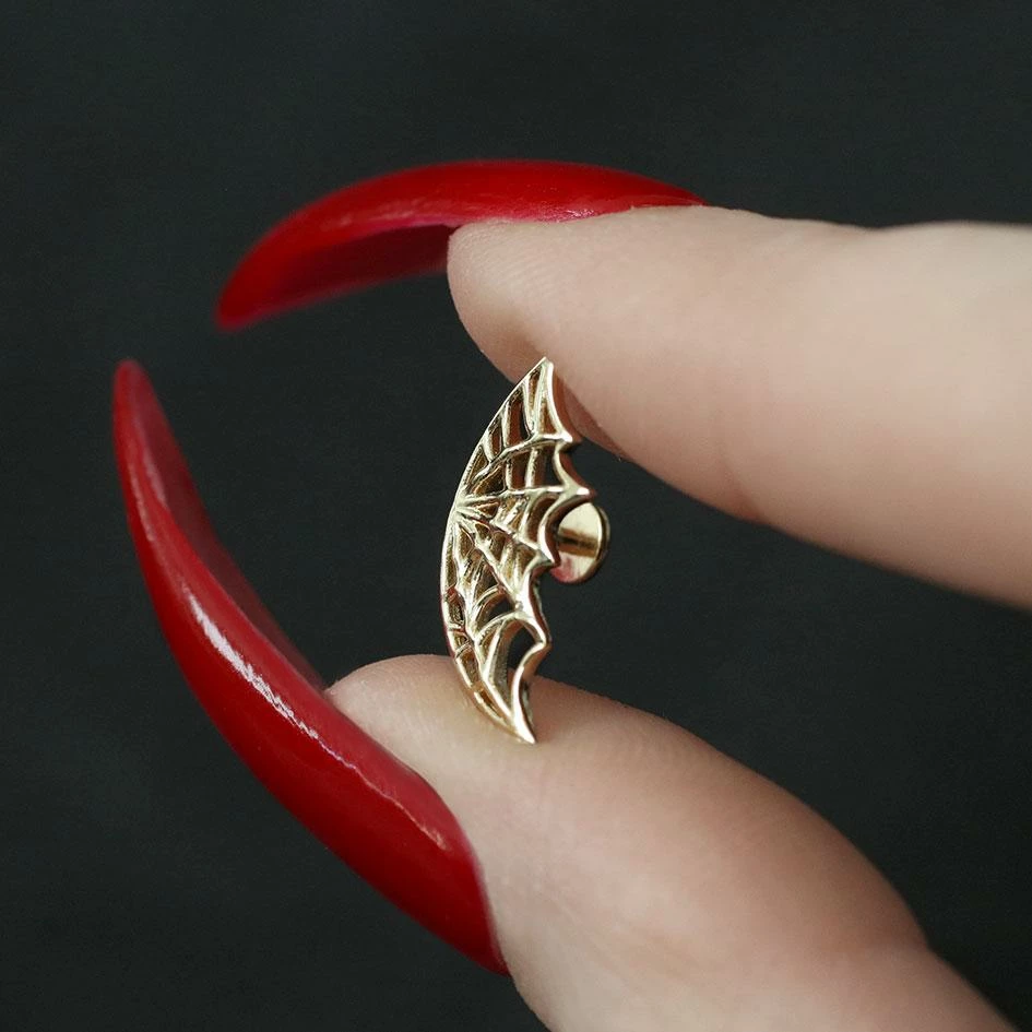 CLASSICS NARCISSA. Silver Web Stud Earring - Helix 2 CLASSICS NARCISSA. Silver Web Stud Earring - Helix