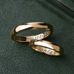 CLASSICS Rings When This You See Remember Me Posie Ring - Gold 9 CLASSICS Rings When This You See Remember Me Posie Ring - Gold