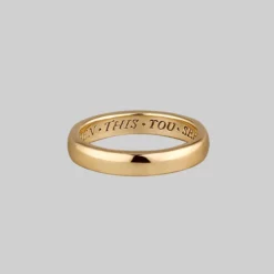 CLASSICS Rings When This You See Remember Me Posie Ring - Gold