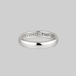 CLASSICS Rings When This You See Remember Me Posie Ring - Silver