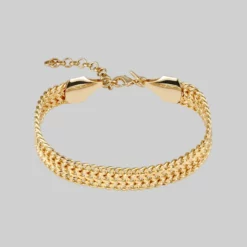 CLASSICS MARISE. Extra Wide Curb Chain Bracelet - Gold Bracelets